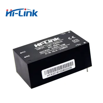 Fri frakt 2 st/massa Hi-Link HLK-20M05 220v, 5V 20W AC DC kompakt isolerade steg ner strömförsörjning modul