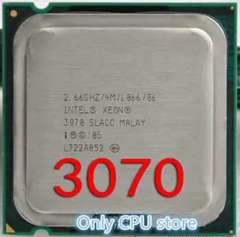 Fri frakt 3070(4M Cache,2.66 GHZ,Dual-core-LGA775 xeon 3070 Desktop-processor, xeon CPU 3070