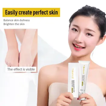 Fri frakt Vit Body Cream Underarmarna Whitening Cream body lotion Fuktgivande Ben Knän Kosmetika, hudvård Grädde