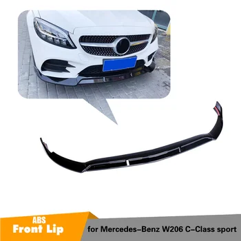 Främre Stötfångare Lip Body Kit Spoiler Splitters för Mercedes Benz C-Klass W205 W206 Sport C180 C200 C250 C260 C300 C350