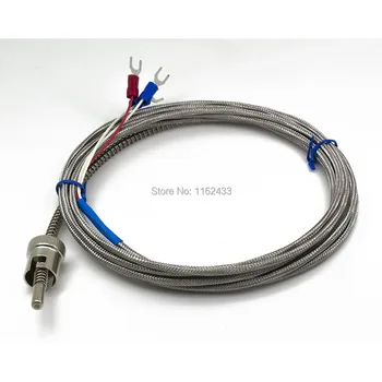 FTARS02 PT100 typ 3m metall screening kabel-11,5 mm hål diameter justerbar bajonett cap RTD temperatur sensor