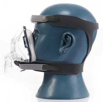 Full Face Mask För CPAP APAP BPAP Med Justerbar Huvudbonader Rem För att Sova Apné Anti Snarkning