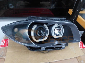 För BMW 1-Serie E82 E87 E88 E81 Utmärkt kvalitet Ultra ljusa DTM-Stil led Angel Eyes kit halo ringar dagen ljus
