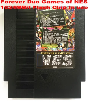 För EVIGT DUO SPEL PÅ NES 852 1 (405+447) Spel Kassett för NES/FC-Konsolen, Totalt 852 Spel 1024MBit Flash-Chip i Användning