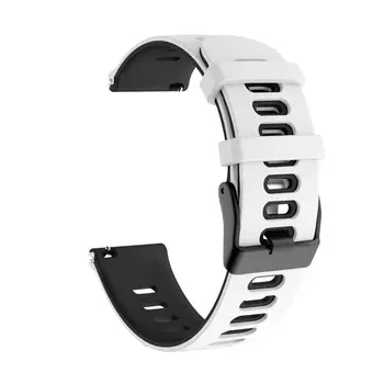 För Garmin Forerunner 245/645/Vivoactive 4/fenix Chronos Två-färg ersätter silikon Armband klocka Armband som tillbehör