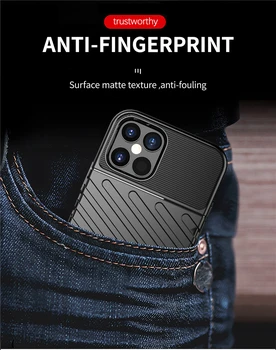 För iPhone 12 Pro Fall Gummi Silikon Skyddande Rustning Skal Funda Mjukt fodral För iPhone 12 Täcka För iPhone 12 Pro Max Fall