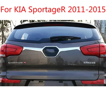För KIA SportageR 2011-ABS Chrome Bakre Bagageluckan Täcka Trimma Bil-styling
