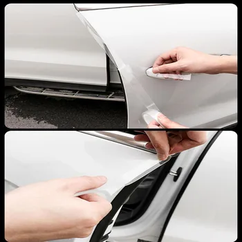 För Mazda 3 6 CX-30 CX-5 CX5 CX30 Tillbehör Bil Självhäftande Traceless Anti-Kollision Transparent Dörr Kanten Nano Klistermärke Beskyddare