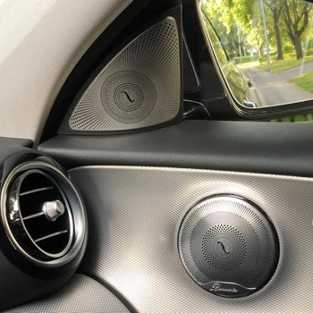 För Mercedes Benz Nya E-klass W213 16-17 Bil-styling Dörren Stereo Högtalare dekoration dekaler auto Diskant trim remsorna täcker