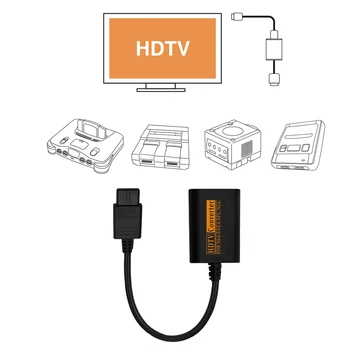 För Nintendo 64, Super Famicom SFC Super NES SNES GameCube till HDMI AV-Adaptern 720P HD-Audio Video Converter för HDTV-Bildskärm