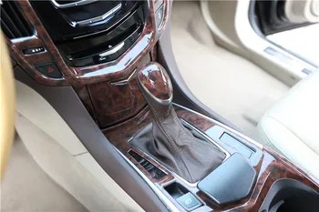 För perioden 2010-2012 Cadillac SRX modifierade HÖFTER mahogny interiör patch Växel panel ram tillbehör vänster-enhet