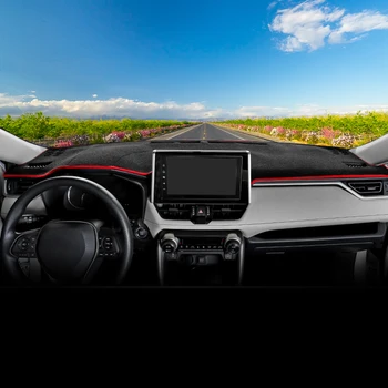 För Toyota RAV4 2019 2020 Bilens Instrumentbräda Undvika ljus Pad Instrument Plattform-och Utflyktsdisk Täcka Mats Mattor Bil styling-Tillbehör