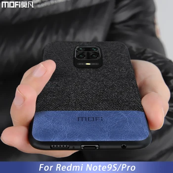 För Xiaomi Redmi Not 9 Pro Fall Täcka Not 9s Tillbaka Täcker Tyg Skyddande Silikon Skal MOFi Ursprungliga Redmi Not 9 Pro Fall