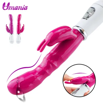 G-Spot vibrator Rabbit Dildo vibrator för klitoris stimulator Kraftfull Vagina Orgasmer stimulering 12 Hastigheter på sex leksaker för Vuxna