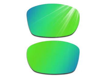 Glintbay 2 Par Polariserade Solglasögon Ersätta Linserna till Oakley Jupiter Squared Fire Red, Emerald Green