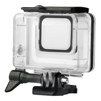 GloryStar 45 Vattnet Vattentäta fodral för GoPro Hero 7 Svart Silver Vit Kamera Skydd Bostäder Fall Dykning Tillbehör