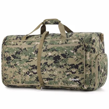 Gonex 60L Taktiska Militära Väska Cordura Komprimerbart Resa Handväska Resväska Bagage Praktiska Väskor för Armén Män Kvinnor Utomhus Camping