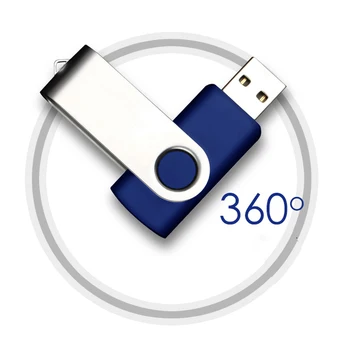 Gratis Anpassad Het Försäljning Vridbar USB-Flash-Enhet med Hög Hastighet cle usb-4G 8GB 16GB 32GB Pendrive 64GB 128GB Mode 2.0 Eller USB-Minne