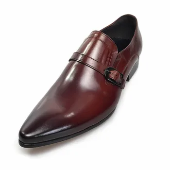 GRIMENTIN Mode äkta läder mens klänning skor brun casual business manliga män skor