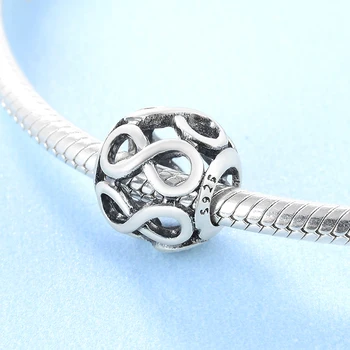 Grossist Nya 925 Sterling Silver Mode digital beskuret diy smycken pärlor Passar Ursprungliga Europeiska Charm Armband Smycken gör