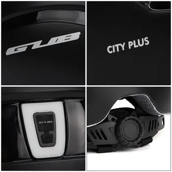 GUB City Plus Cykling Hjälm med USB-Laddning Slutsignal PC+EPS Säkerhet Cykel Sport-Urban Fritid cykelhjälm Casco Ciclismo
