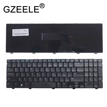 GZEELE engelska laptop tangentbord För Dell Inspiron 15 3521 15R 5521 15 3537 0YH3FC YH3FC Laptop Tangentbord OSS Ram SVART