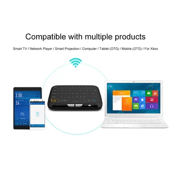 H18 Bärbar Mini-2.4 G Pekplatta Tangentbord Trådlöst Luft Musen för Smart TV PC Telefon Android Box PC-Fjärrkontroll