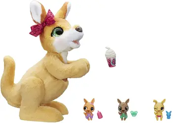 Hasbro furReal Mamma Josie Kangaroo Interaktiva Husdjur Leksak, 70+ Ljud & Reaktioner Barn Leksaker