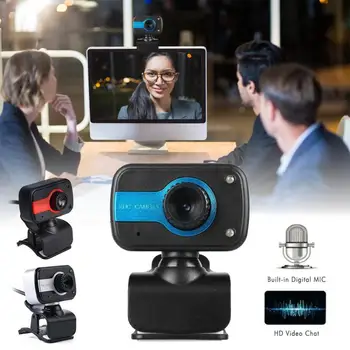 HD-Webbkamera Kamera Med Inbyggd HD Mikrofon 1920 X 1080p-USB-Kontakt Web Cam För Live-Sändning videosamtal Konferens Arbete