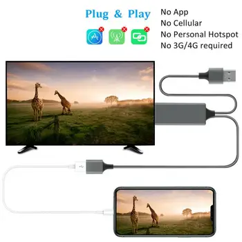 HDMI Spegling Kabel-Micro USB Till HDMI-TV-Kabel-Adapter Spegel HD 1080P OTG MHL-Laddare Kabel För Samsung Galaxy Tablet Android