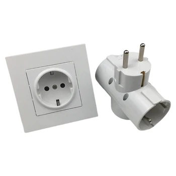Hem EU-Standard som Ett Sätt Tre Konvertering Socket Smart Plug Controller Byta Uttag Hem Förbättring Elektrisk Utrustning