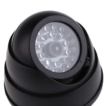 Hem Offentlig Säkerhet Utrustning CCTV Tillbehör Videoövervakning Dummy Falska Dome Simulering Kamera Blinkande Röda LED-Ljus