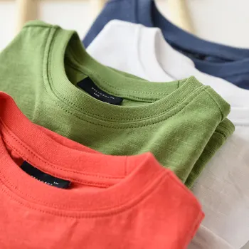Het Försäljning Kids T-Shirt Lång Ärm Mode O-neck T-shirt Bomull Pojkar Flickor Toppar 2018 Vår Helt Nya BC092