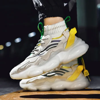 Het Försäljning Män Casual Skor Mode av Hög Kvalitet Sneakers Män Ventilerande Zapatos De Hombre Offentlig Fotvandring Skor löparskor