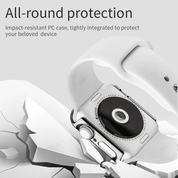 HOCO Ultra-tunn Hård PC Fallet 40mm 44mm För Apple Watch SE 5 4 Fall Färgglada Plätering Beskyddare Plast Ram För Iwatch Serie 6