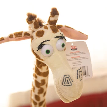 Hot försäljning och grossist Madagaskar plysch leksaker giraff apa familj dekoration barnkalas gåvor för barn och spädbarn