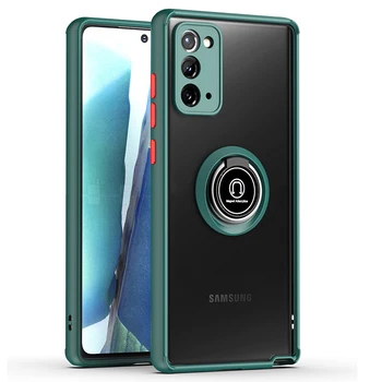 Hybrid Rustning Stötsäker Case För Samsung Galaxy Note 20 Ultra Coque Transparent PC Silicon Not 20 kameralinsen Beskyddare Fall