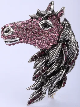 Hästen sträcka ring för kvinnor antik guld silver färg djur smycken presenter W crystal grossist dropshipping