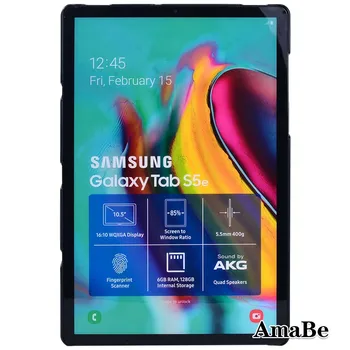 Hårt Skal Tablet Case för Samsung Galaxy S5e T720 T725 10.5 Tum -Marmor Fall Täcka Tablet Tillbehör
