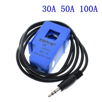 Hög Kvalitet 50A 30A 100A SCT-013-030 SCT-013-050 SCT-013-000 Icke-invasiva VÄXELSTRÖM sensor Split Core strömtransformator