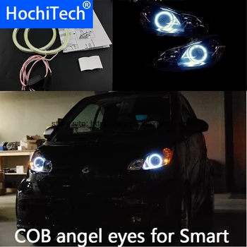 Hög Kvalitet COB Led-Ljus Vit Halo Cob Led Angel Eyes Ring felfri för Smart Fortwo W451 Mk2 2008 2009 2010 2013