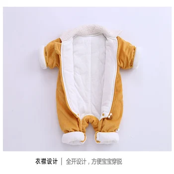 Höst vinter nya född baby boys kläder kläder romper Overaller för 3m-18m baby kläder jumpsuit barn spädbarn vest sparkdräkter