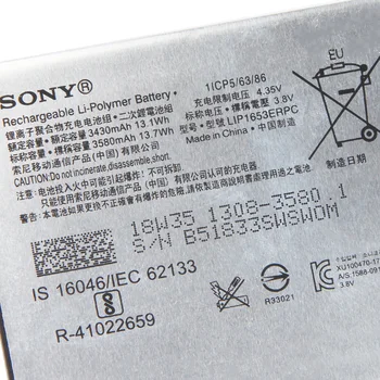 I Original från Sony Ersätter Telefonens Batteri För SONY Xperia XA2 Ultra H4233 LIP1653ERPC Äkta Laddningsbart Batteri 3580mAh