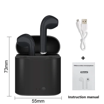 I7s TWS écouteur sans fil Bluetooth-5.0 écouteurs sport écouteurs casque avec micro häll téléphone intelligent Xiaomi Samsung Hu