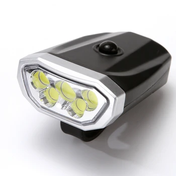 Induktion cykel pannlampa kit USB-laddningsbara smart pannlampa med horn LED cykel ljus cykel ficklampa 4 lägen