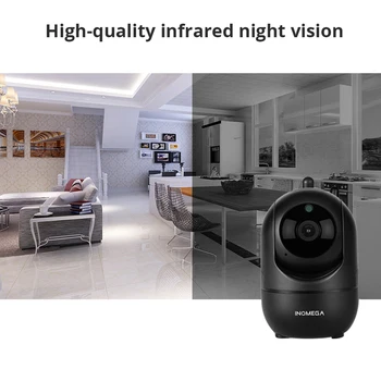 INQMEGA 1080P TUYA IP-Kamera Wifi-2-vägs Ljud Säkerhet Baby Monitor HD Night Vision rörelsedetektor Alarm Smart Övervakning