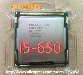 Intel Core i5-Processor i5 650 650 3.2 GHz / 4 MB Cache-Uttaget LGA1156 32nm 73W Skrivbordet CPU fri frakt