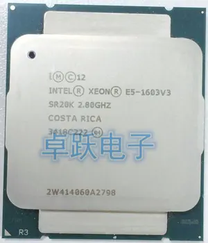 Intel Xeon-PROCESSOR E5-1603V3 SR20K 2.80 GHz 4-Kärnor 10M LGA2011-3 E5-1603 V3-processor E5 1603V3 fri frakt E5 1603 V3