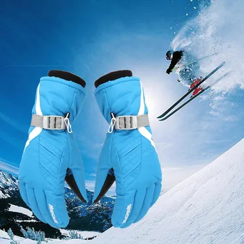 Isolerad Vintern Professionell Ski Handskar Flickor Pojkar Vuxen Vattentät Kallt Väder Handskar Vuxen Hålla Sig Varm Vattentät Vindtät 20
