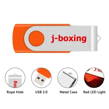 J-boxning 20ST Datorns USB-Flash-Vridbar Pendrive 64 MB USB 2.0-Minne Pen Drive Roterande Flash Disk Tummen Lagring Färgglada